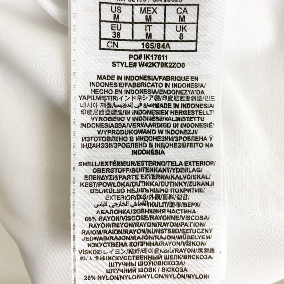 Guess Size M White Monaco Bodycon Fitted Dress - Picture 7 of 9